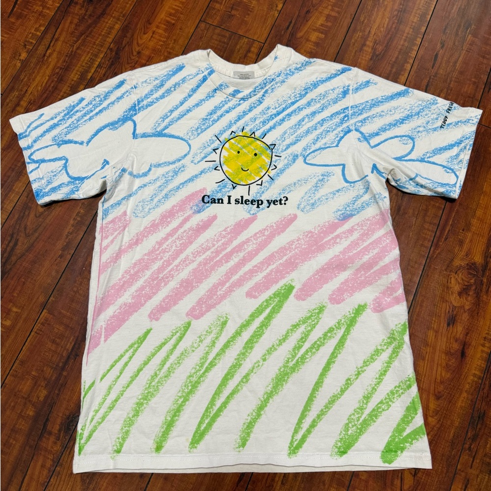 Teddy Fresh Hila Klein’s ‘Can I sleep yet?’ T-Shirt Size Large